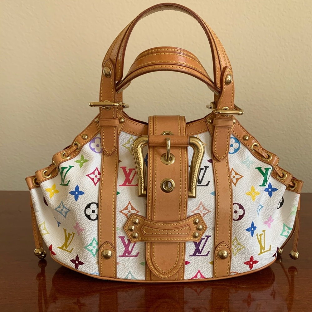 💯 Auth Louis Vuitton Theda Multicolore Monogram
